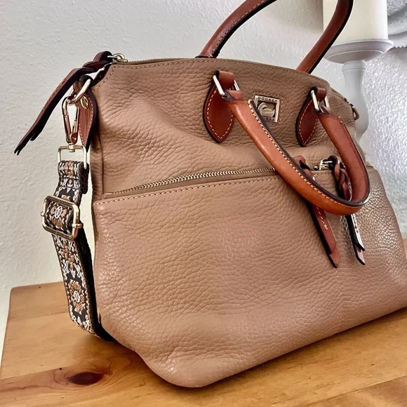 Dooney & Bourke Dillen 2 Pocket Leather Satchel - Picture 6 of 16